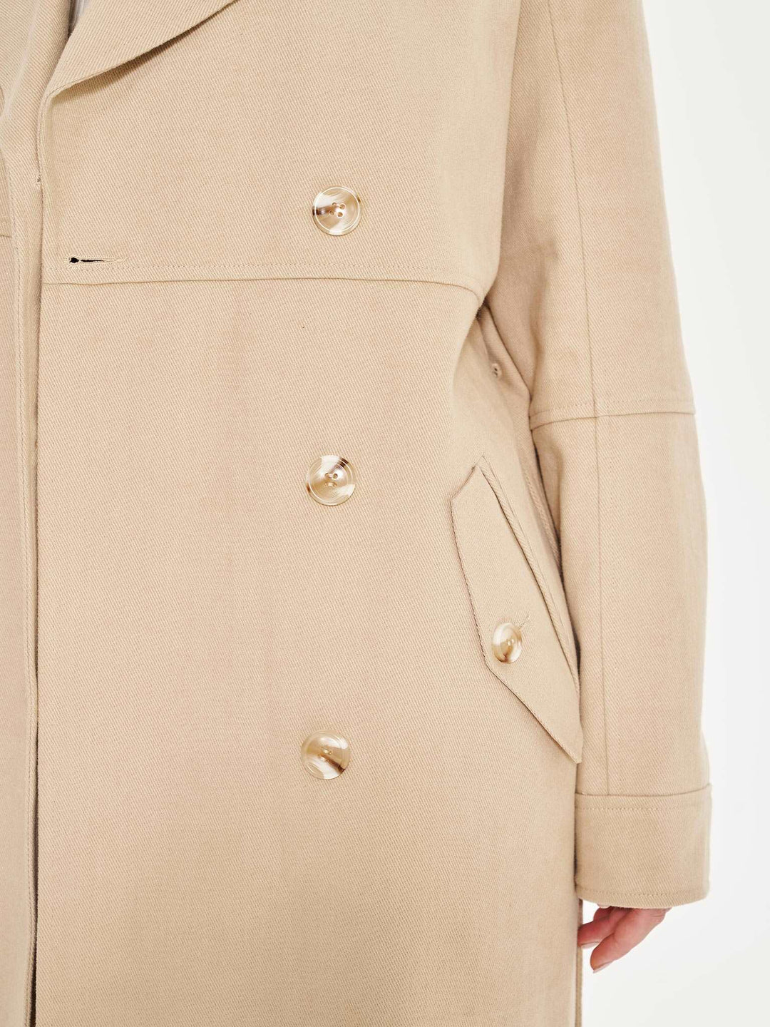 Belted Trench Coat - Stone