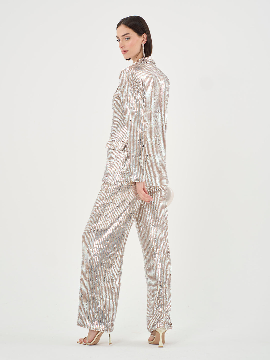 Pippa Wide Leg Sequin Trouser