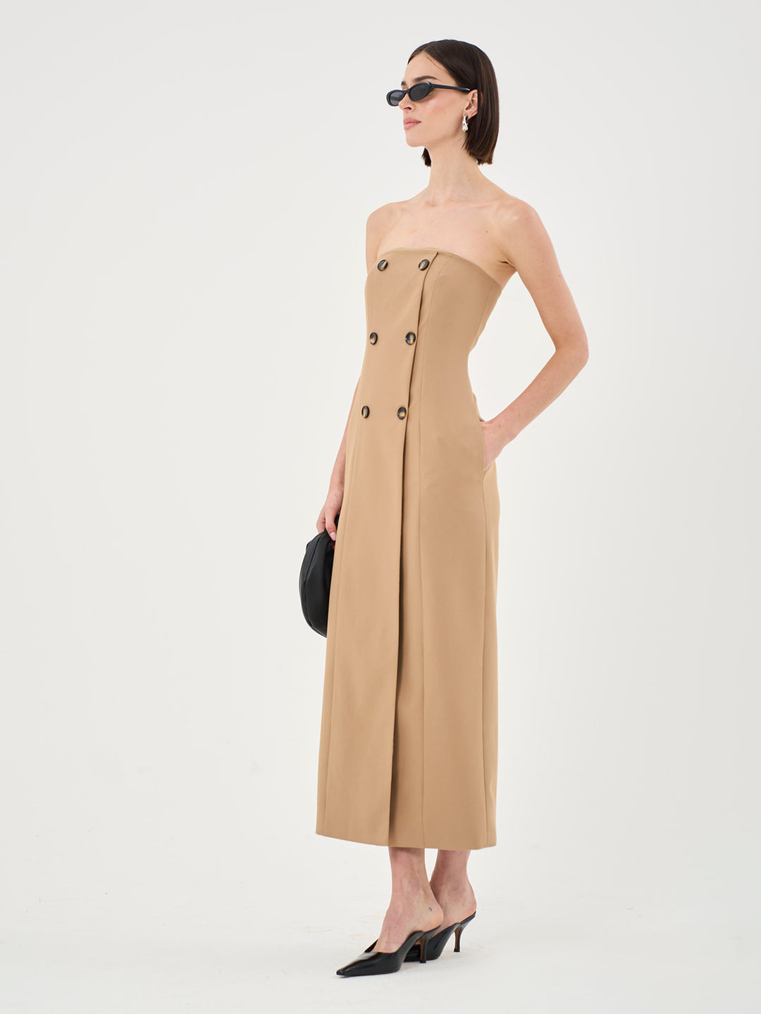 Lydia Tailored Bandeau Maxi Dress