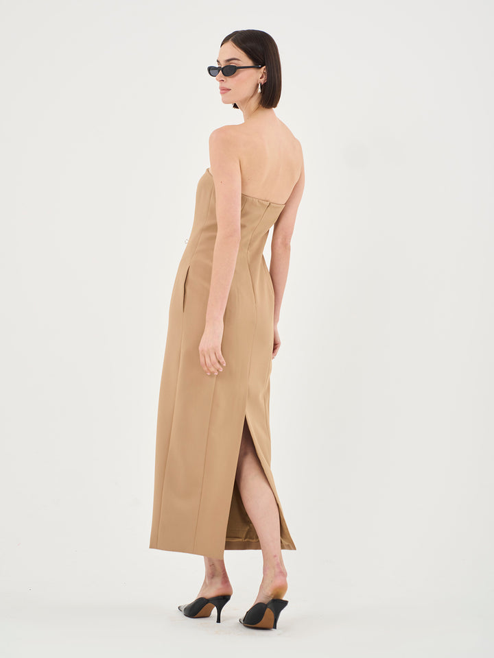 Lydia Tailored Bandeau Maxi Dress