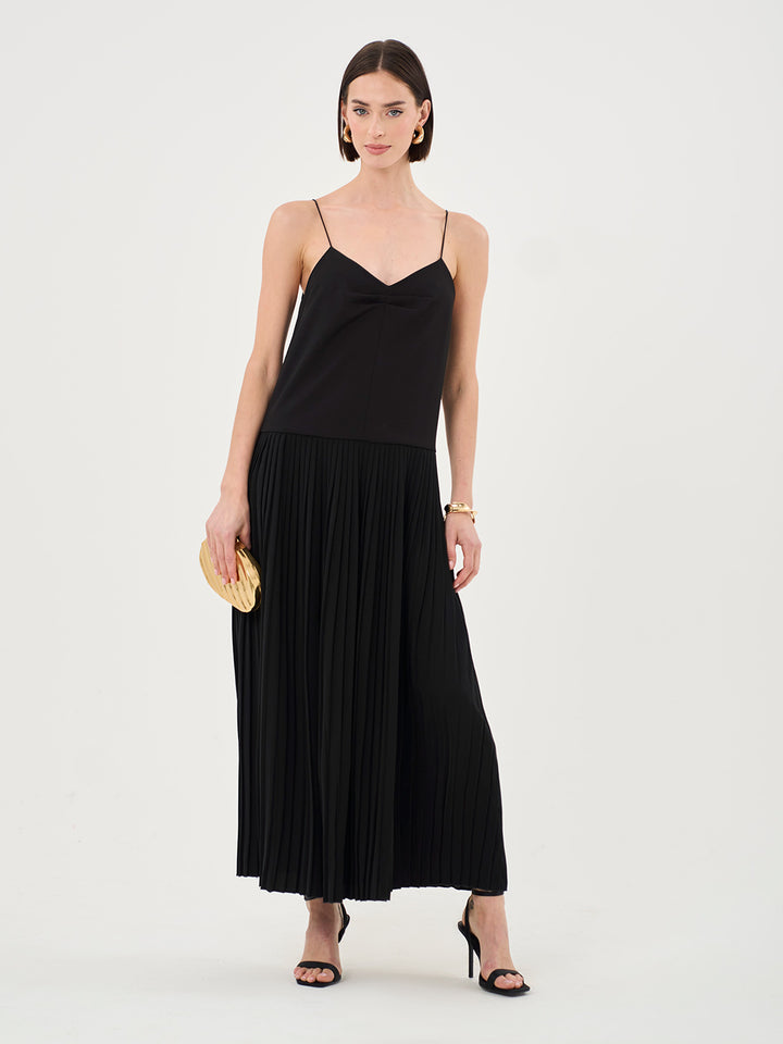 Pleated Cami Maxi Dress