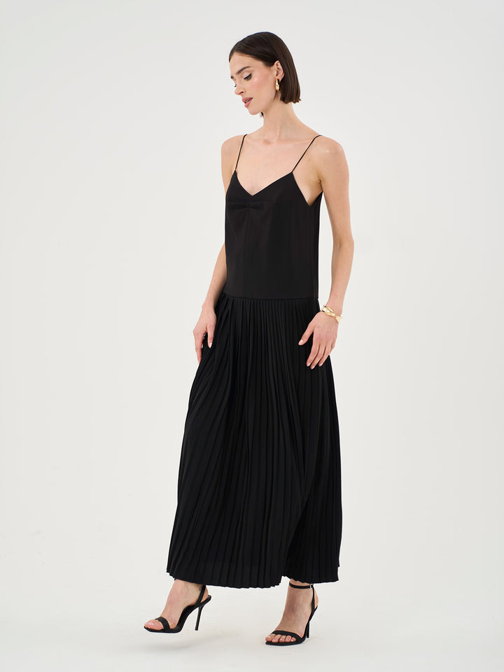 Pleated Cami Maxi Dress