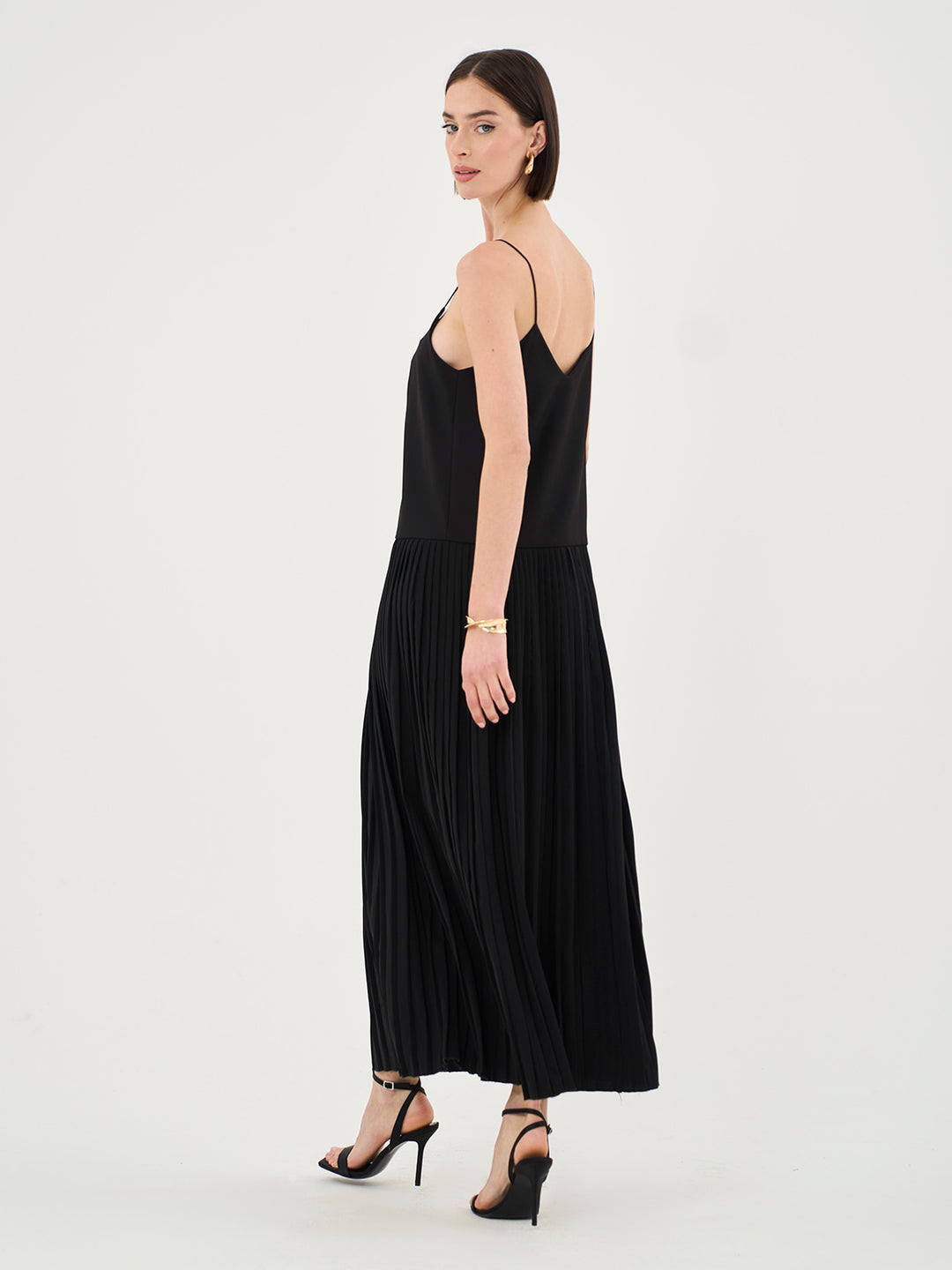 Pleated Cami Maxi Dress