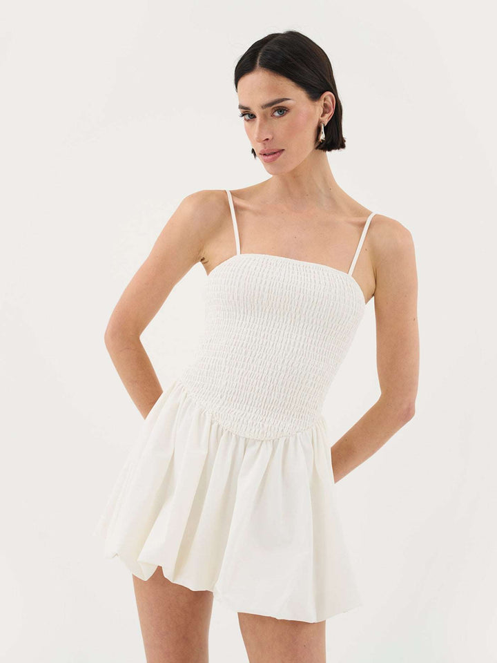 Bubblehem Mini Dress In White