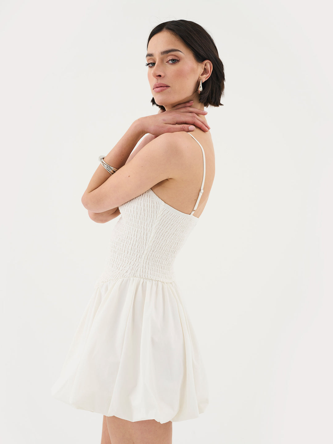 Bubblehem Mini Dress In White