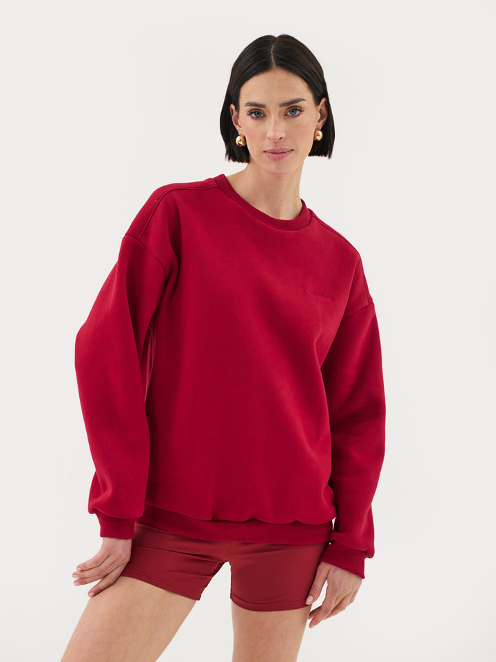 Oversized Crew Neck Sweatshirt