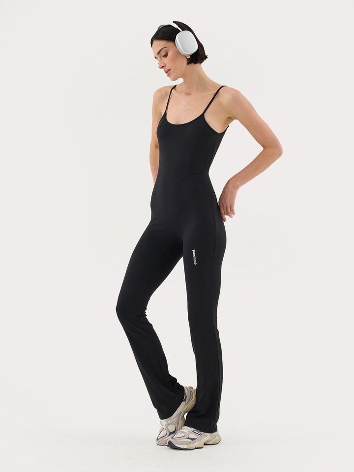 Flared Sculpt Unitard Jumpsuit